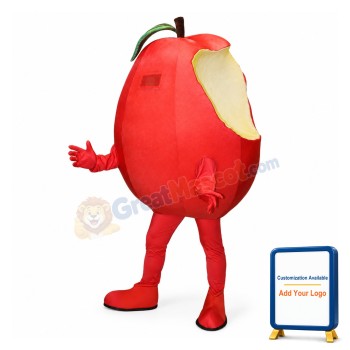 Red Apple Mascot Costume