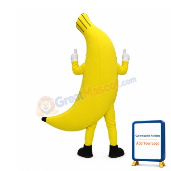 Friendly Ligweight Banana Mascot Costume
