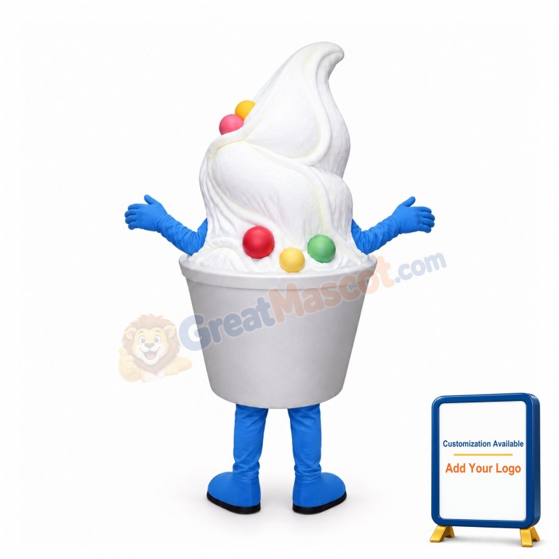 Ligweight Ice Cream Mascot Costume