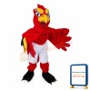 Fierce Red Lightweight Falcon Mascot Costume