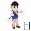 Lightweight Patriot Mascot Costume