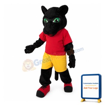 Superb Realistic Black Panther Mascot Costume