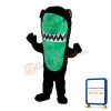 Black & Green Shark Mascot Costume