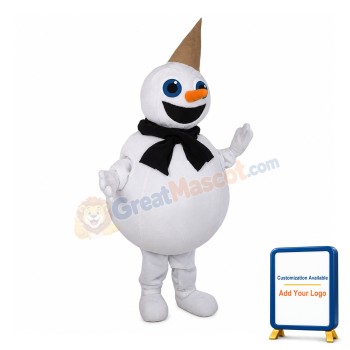 Lovely Lightweight Snowman Mascot Costume