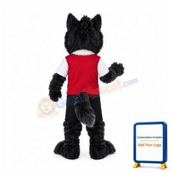 Lovely Realistic Wolf Mascot Costume
