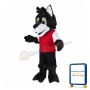 Lovely Realistic Wolf Mascot Costume