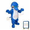 Blue Dolphin Mascot Costume