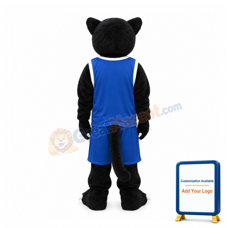 Sport Realistic Black Panther Mascot Costume