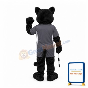 Realistic College Black Panther Mascot Costume