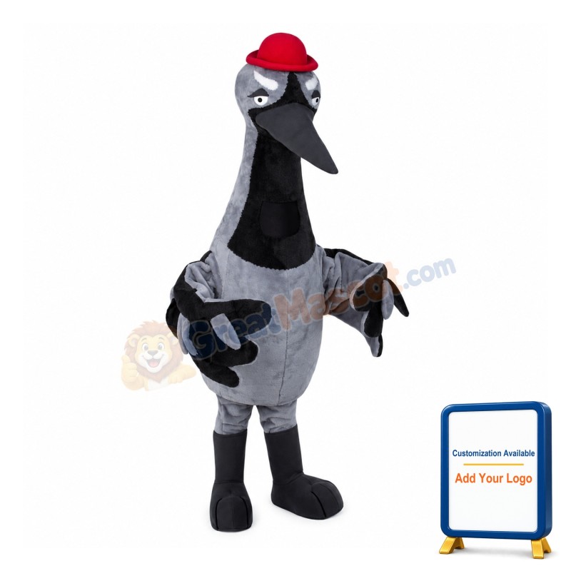 Crane Bird Mascot Costume