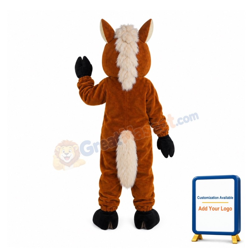 Brown Horse Mascot Costume