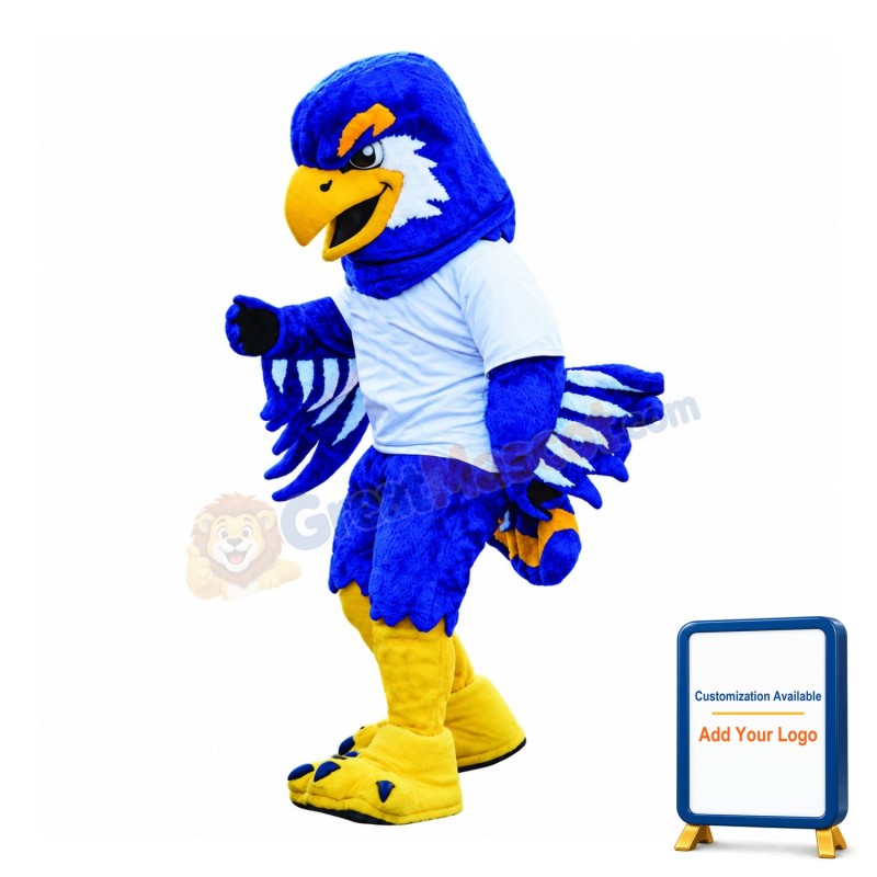 Sport Lightweight Purple Eagle Mascot Costume