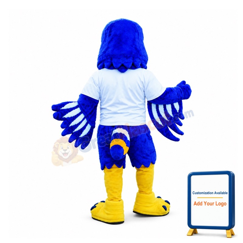 Sport Lightweight Purple Eagle Mascot Costume