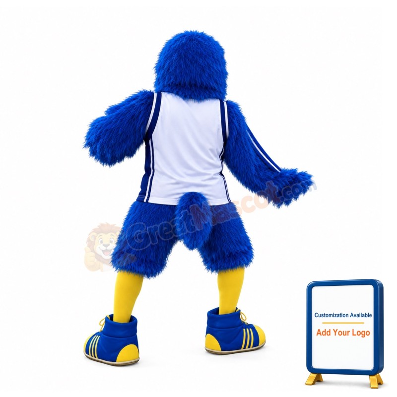 College Sport Blue Eagle Mascot Costume