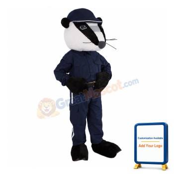 Police Badger Mascot Costume