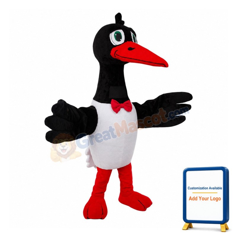 White Stork Mascot Costume