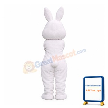 Smiling Lightweight White Rabbit Mascot Costume