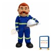 Professional Lightweight Firemen Mascot Costume