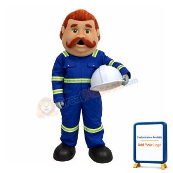 Professional Lightweight Firemen Mascot Costume