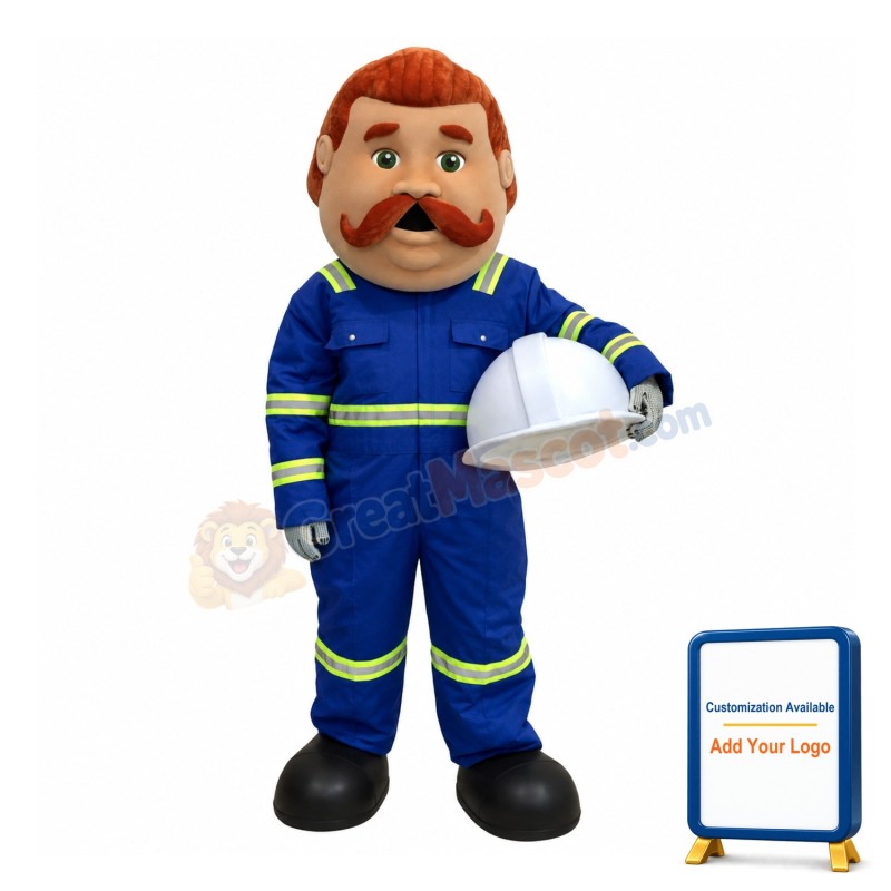 Professional Lightweight Firemen Mascot Costume