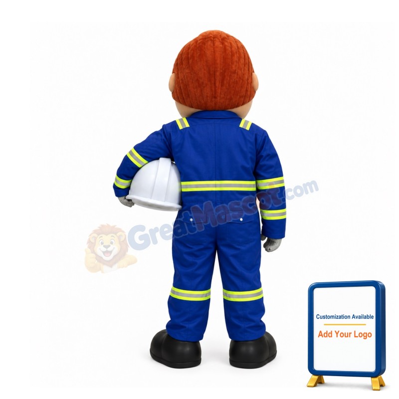 Professional Lightweight Firemen Mascot Costume