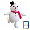 Friendly Lightweight Snowman Mascot Costume
