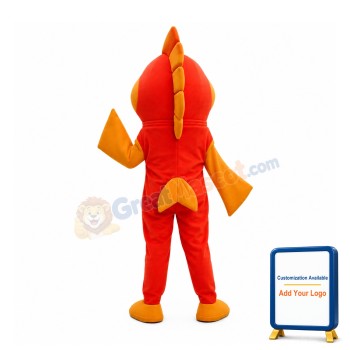 Friendly Lightweight Goldfish Mascot Costume