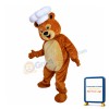 Happy Lightweight Chef Bear Mascot Costume