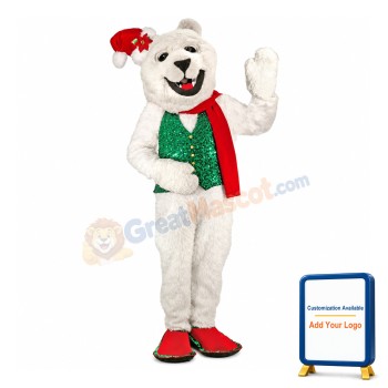 Holiday Bulldog Mascot Costume