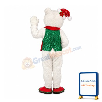 Holiday Bulldog Mascot Costume