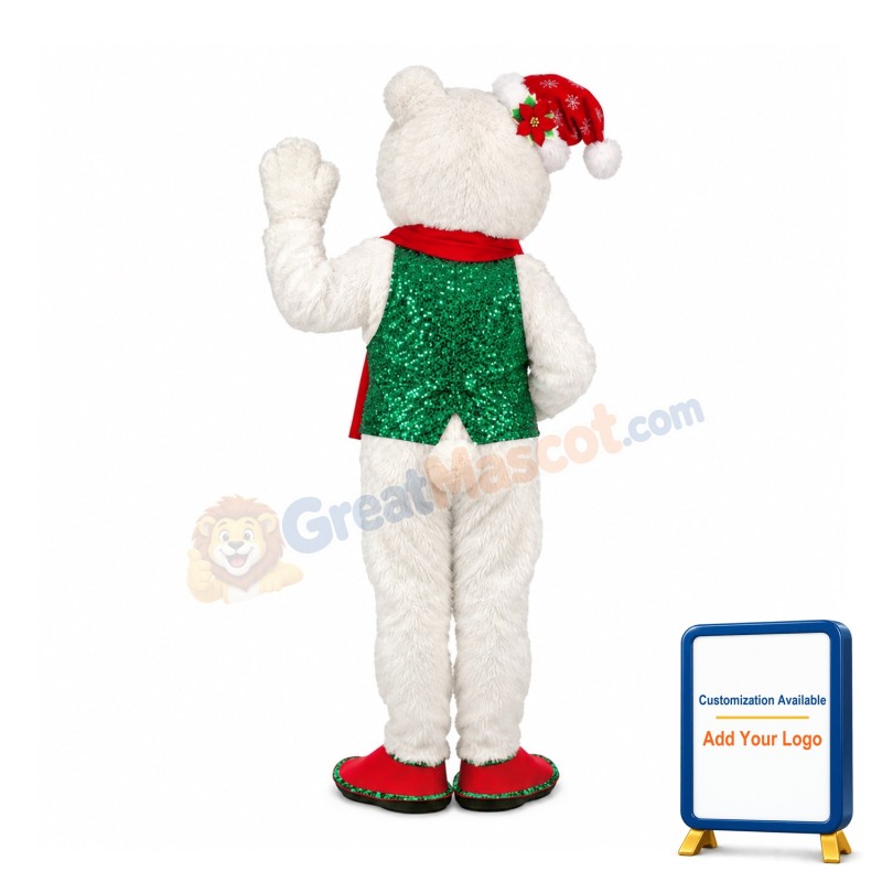 Holiday Bulldog Mascot Costume