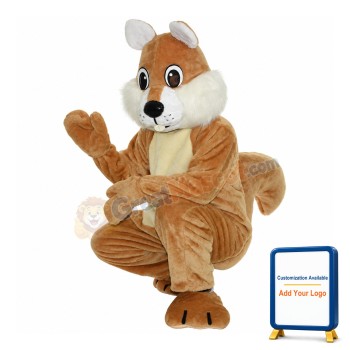 Brown Squirrel Mascot Costume