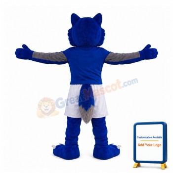 Sport Lightweight Blue Wolf Mascot Costume