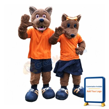 Sport Lightweight Male & Female Wolf Mascot Costume
