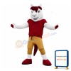 Sport Red Horsehair Horse Mascot Costume