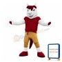 Sport Red Horsehair Horse Mascot Costume