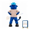 Sport Lightweight Blue Bull Mascot Costume