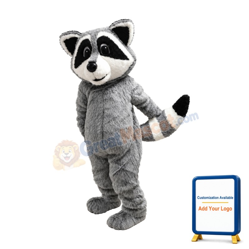 Friendly Lightweight Raccoon Mascot Costume