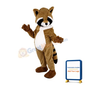 Brown Lightweight Raccoon Mascot Costume