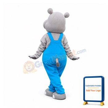Lovely Cute Hippo Boy Mascot Costume