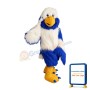 Friendly White & Blue Eagle Mascot Costume
