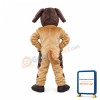 Happy Lightweight Brown Dog Mascot Costume