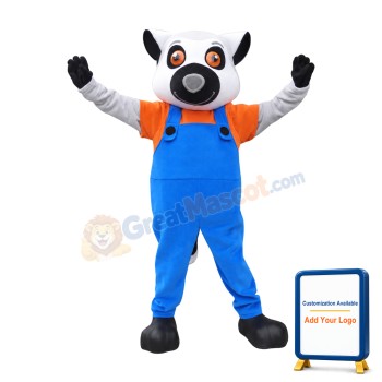 Happy Lightweight Lemur Mascot Costume