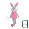 Happy Realistic Rabbit Mascot Costume