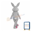 Happy Realistic Rabbit Mascot Costume