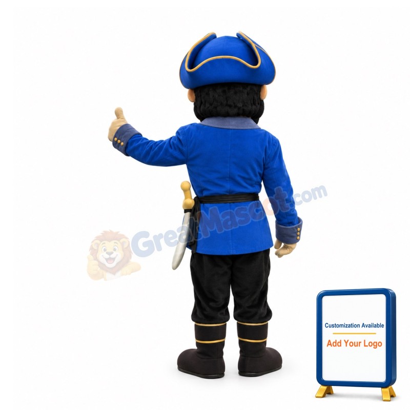 Realistic Pirate Mascot Costume
