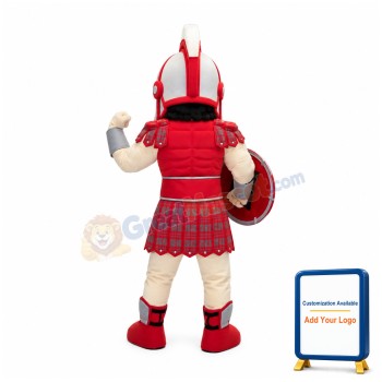 Red Lightweight Spartan Mascot Costume