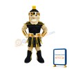 Friendly Lightweight Black Spartan Mascot Costume