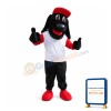 Sport Lightweight Black Dog Mascot Costume