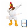 Supber White Chicken Mascot Costume